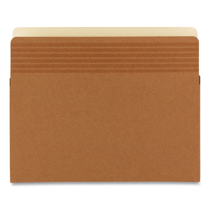 Easy Grip Pockets, 5.25" Expansion, Letter Size, Redrope, 10/Box