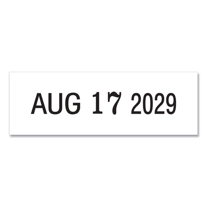 Self-Inking Date Stamp, 5 Years, 1" x 0.38", Black Ink
