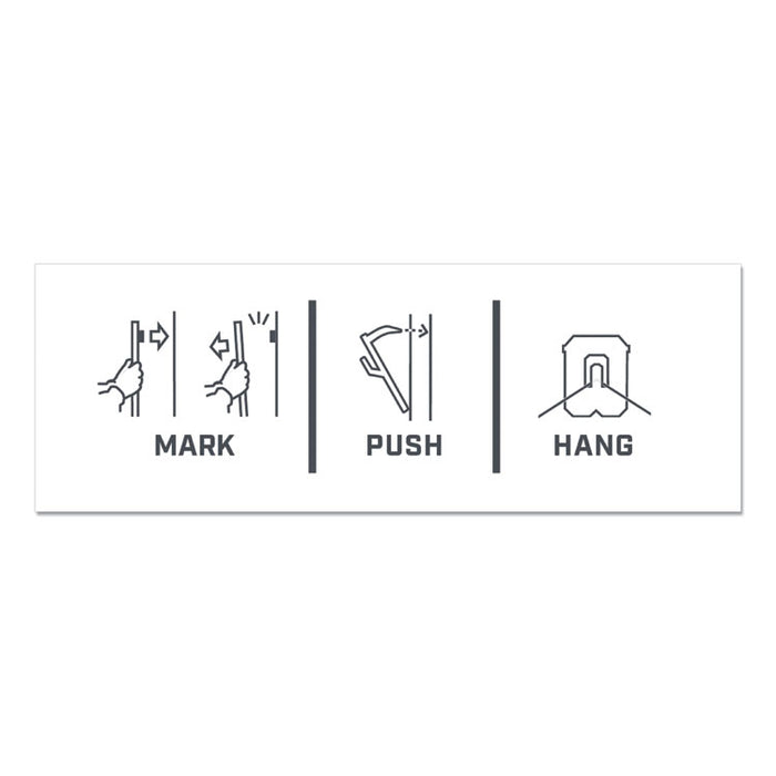 Claw Drywall Picture Hanger, Stainless Steel, 45 lb Capacity, 3 Hooks and 3 Spot Markers