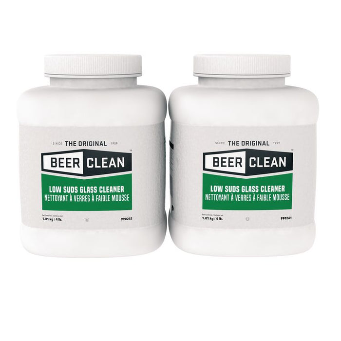 Beer Clean Glass Cleaner, Powder, 4 lb. Bucket, 2/Carton