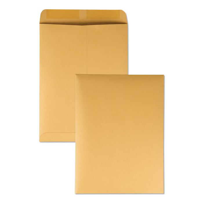 Catalog Envelope, 28 lb Bond Weight Kraft, #12 1/2, Square Flap, Gummed Closure, 9.5 x 12.5, Brown Kraft, 250/Box