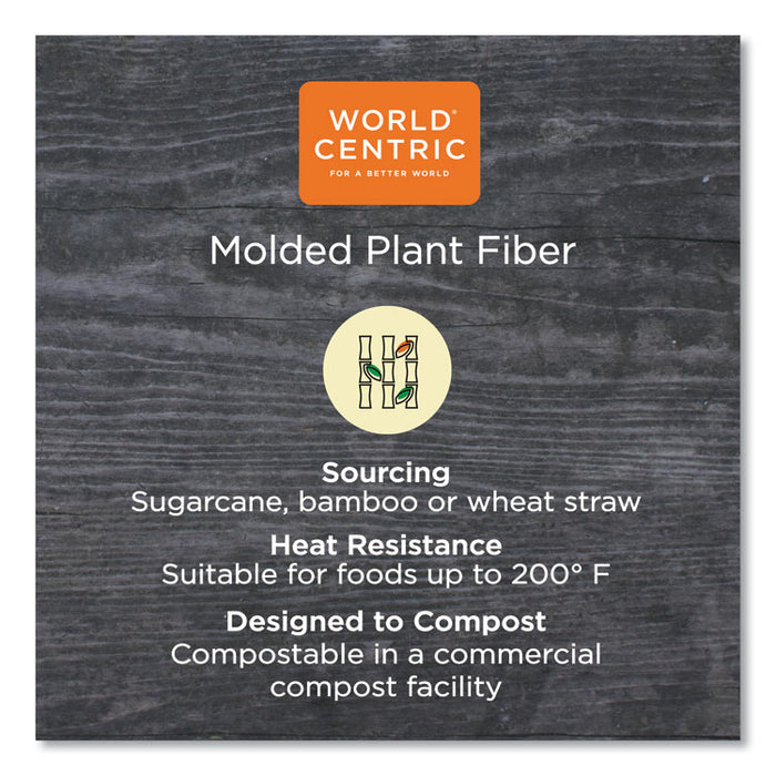 PFAS Fiber Trays, 9.1 x 7.1 x 0.7, Natural, Paper, 500/Carton