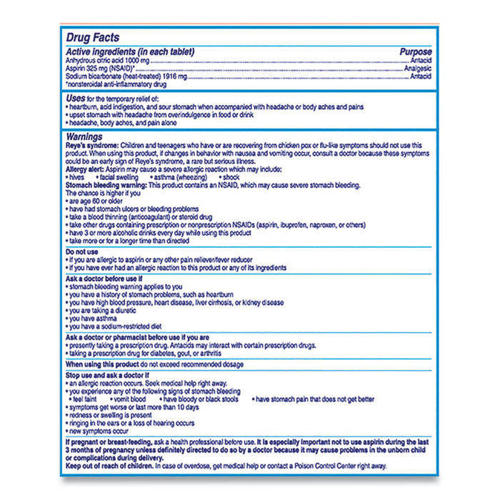 Antacid and Pain Relief Medicine, Two-Pack, 50 Packs/Box
