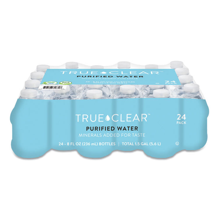 Purified Bottled Water, 8 oz Bottle, 24 Bottles/Carton, 182 Cartons/Pallet