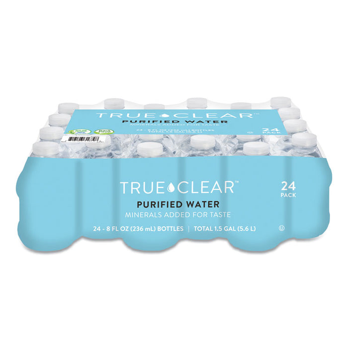 Purified Bottled Water, 8 oz Bottle, 24 Bottles/Carton, 168 Cartons/Pallet