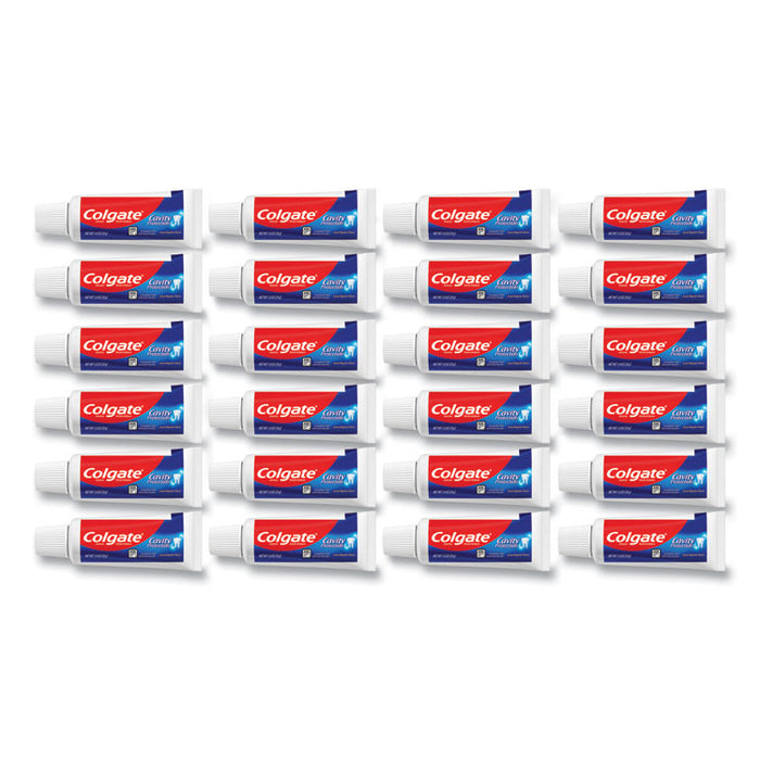 Cavity Protection Toothpaste, Regular Flavor, 1 oz Tube, 24/Carton