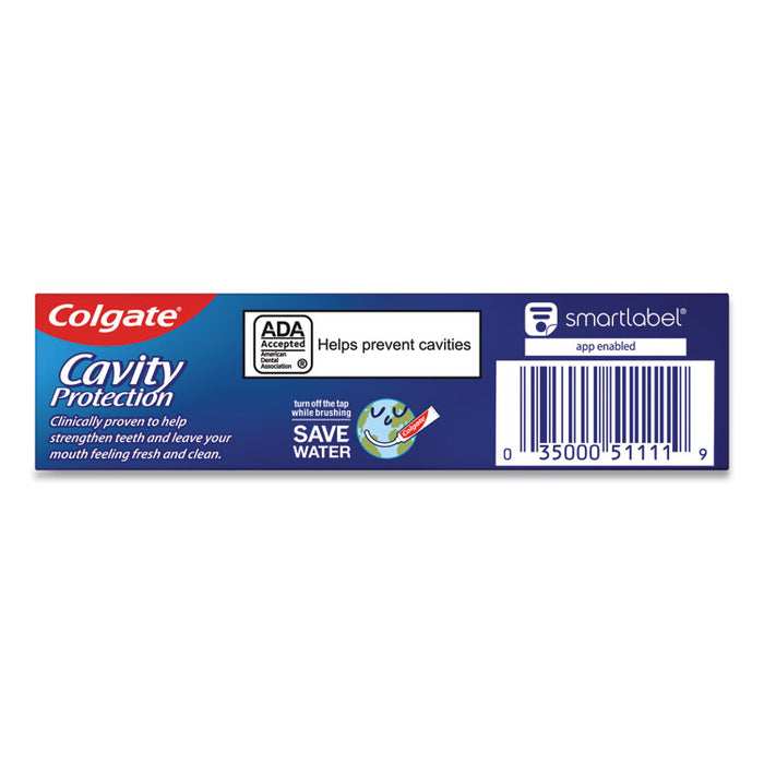 Cavity Protection Toothpaste, Regular Flavor, 1 oz Tube, 24/Carton