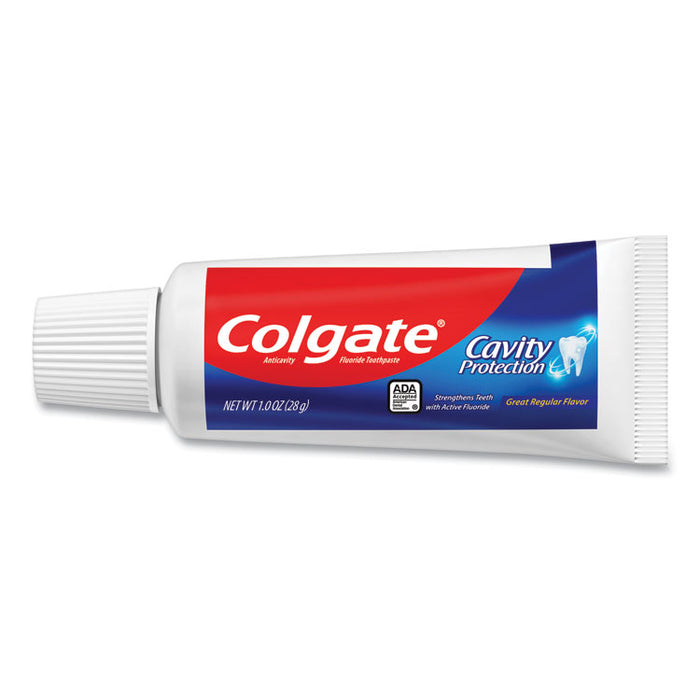 Cavity Protection Toothpaste, Regular Flavor, 1 oz Tube, 24/Carton