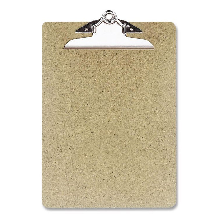 Recycled Hardboard Clipboard, 1" Clip Capacity, Holds 8.5 x 11 Sheets, Brown, 3/Pack