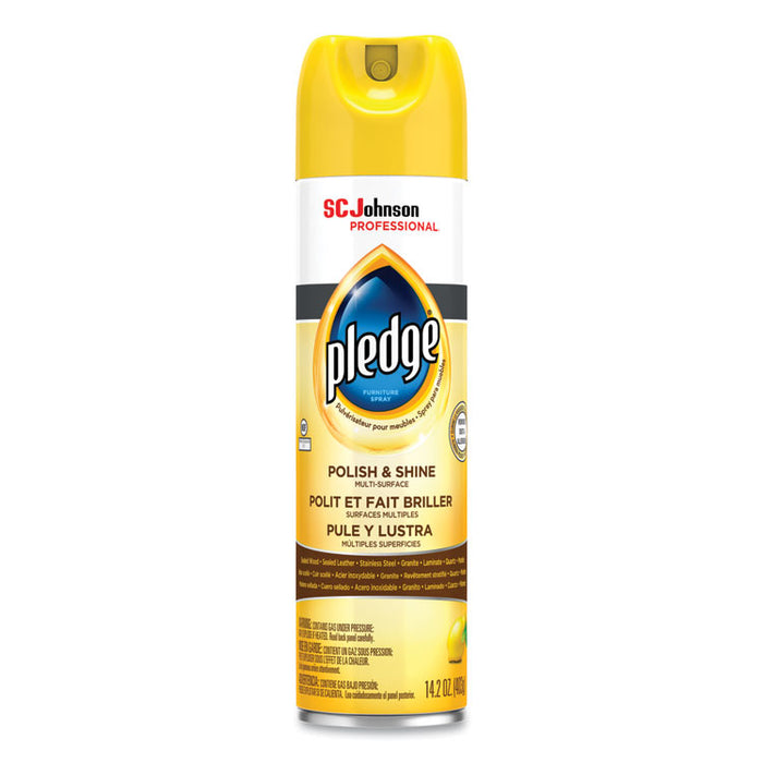 Furniture Polish, Lemon Scent, 14.2 oz Aerosol Spray