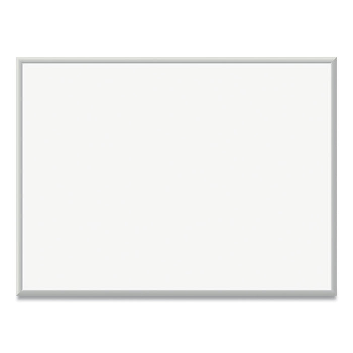 Magnetic Dry Erase Board with Aluminum Frame, 48" x 36" (Actual Size: 47" x 35"), White Surface, Satin Aluminum Frame