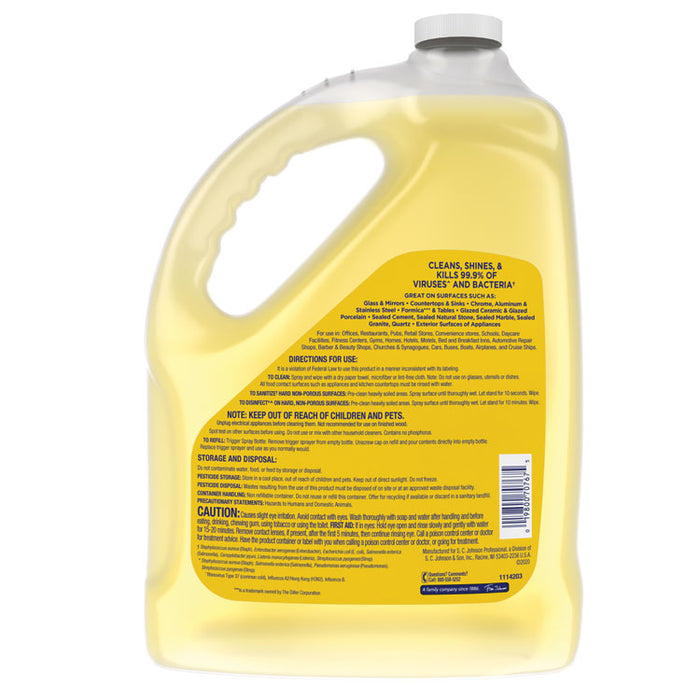 Multi-Surface Disinfectant Cleaner, Citrus Scent, 1 gal Bottle, 4/Carton