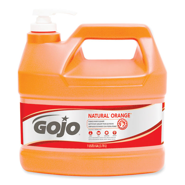 NATURAL ORANGE Pumice Hand Cleaner, Citrus Scent, 1 gal, 2/Carton