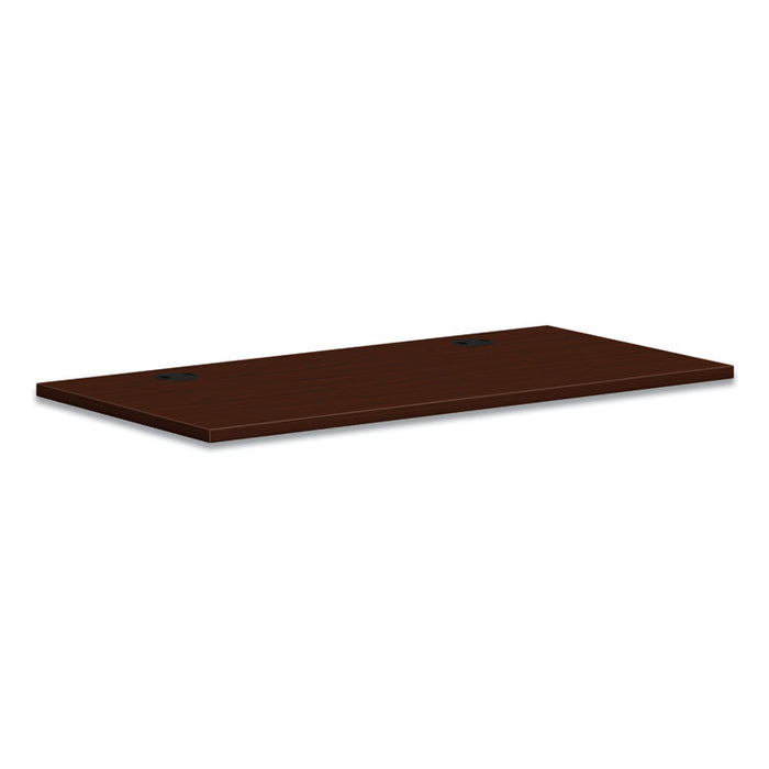 Mod Worksurface, Rectangular, 48w x 24d, Traditional Mahogany