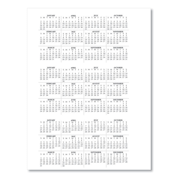 Recycled Weekly Appointment Book Ruled without Appointment Times, 8.75 x 6.88, Black Cover, 12-Month (Jan to Dec): 2026