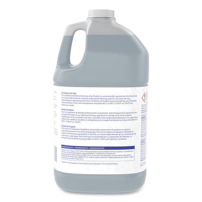 Suma Select A7 Rinse Aid, Warewashing, Unscented, 1 gal Bottle, 4/Carton