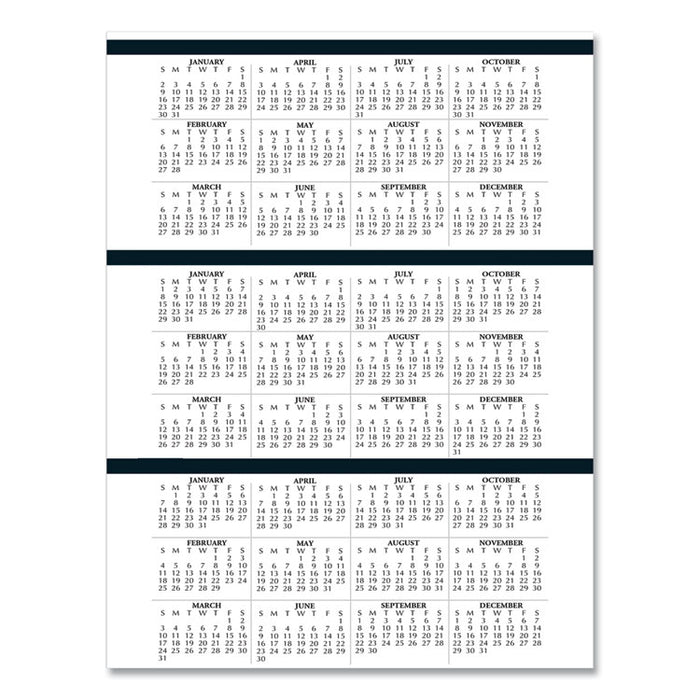 Executive Series Four-Person Group Practice Daily Appointment Book, 11 x 8.5, Black Hard Cover, 12-Month (Jan to Dec): 2026