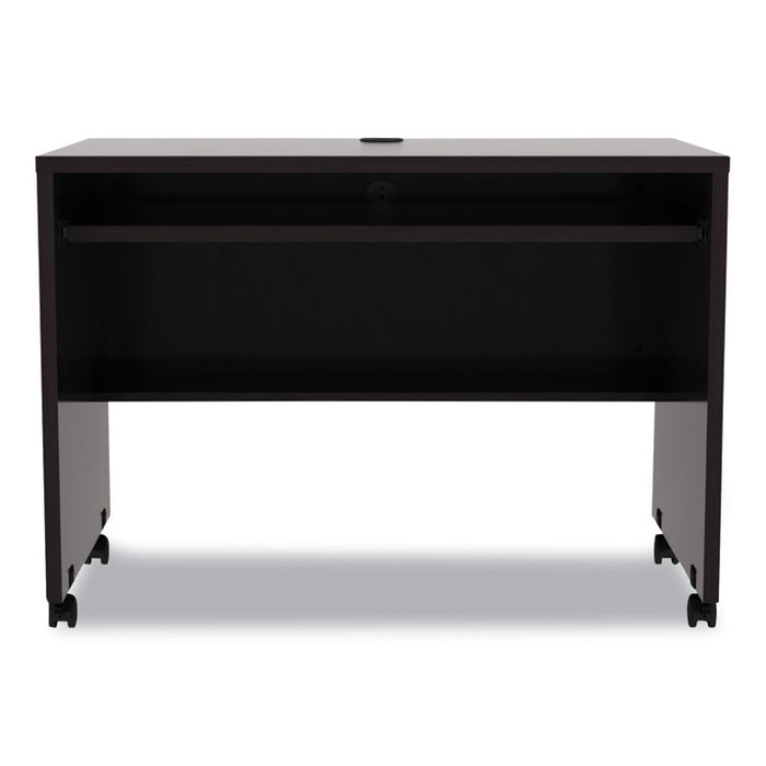 Alera Valencia Series Mobile Workstation Desk, 41.38" x 23.63" x 30", Espresso