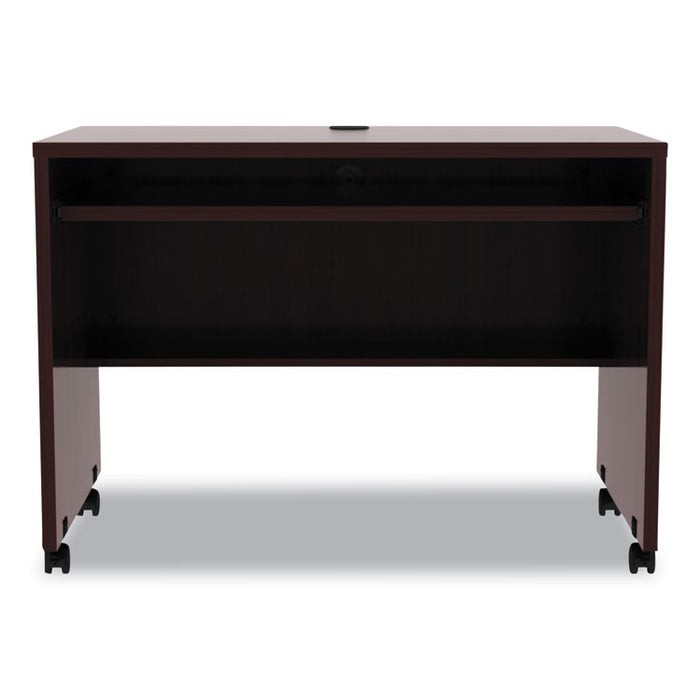 Alera Valencia Series Mobile Workstation Desk, 41.38" x 23.63" x 30", Mahogany
