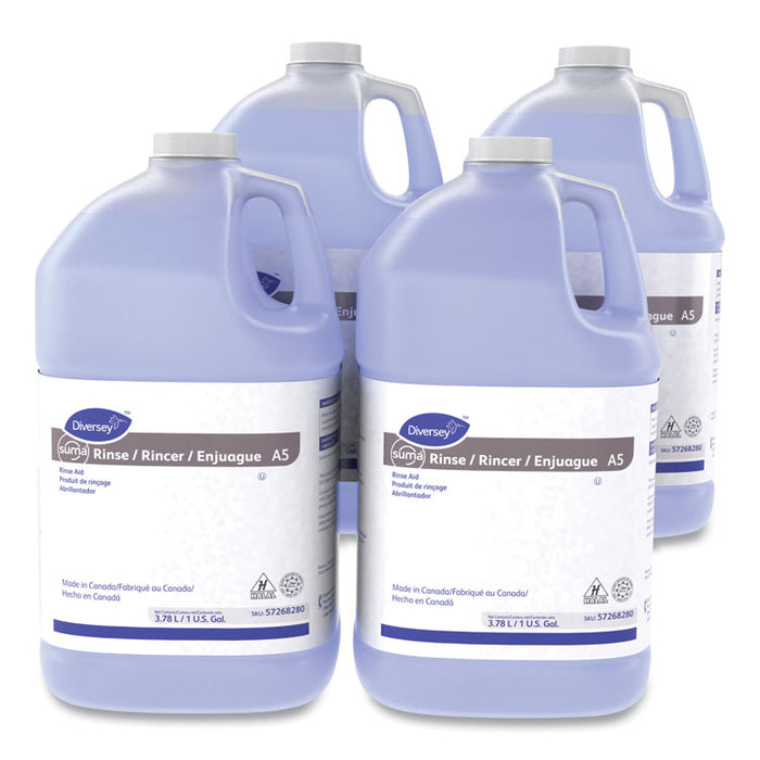 Suma Klear Rinse Aid Economy, Liquid, 1 gal Container, 4/Carton