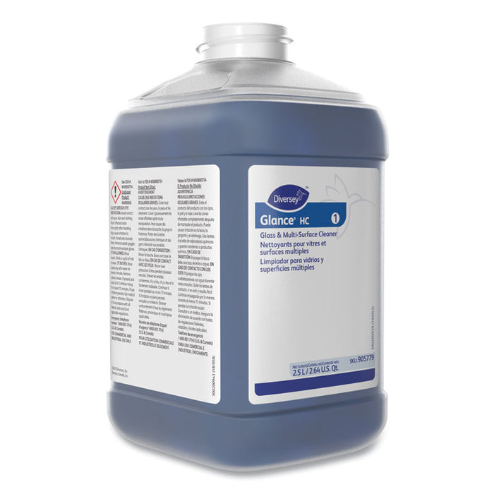 Glance Glass and Multi-Surface Cleaner, Liquid , 84.5 oz Bottle, 2/Carton