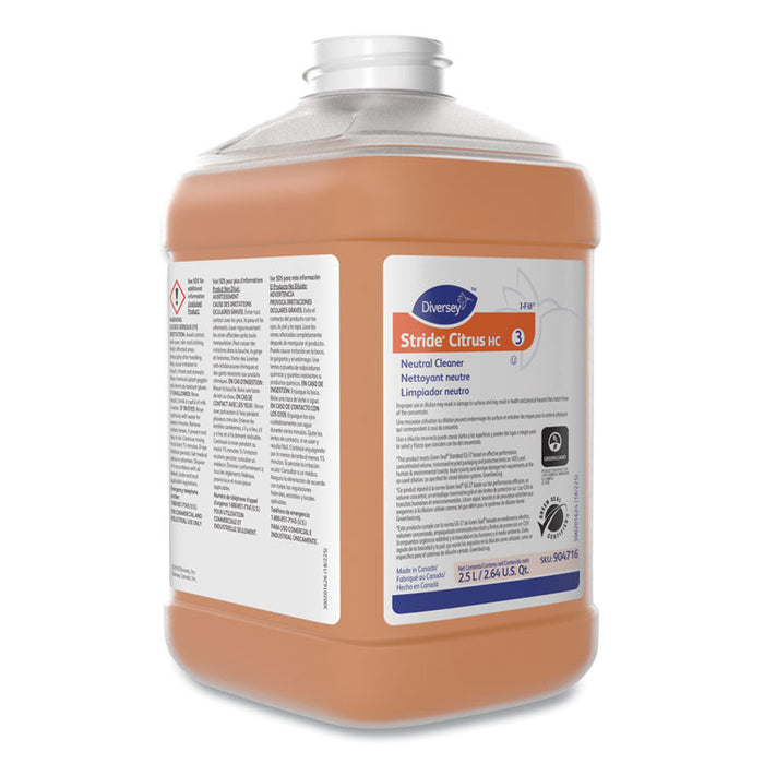 Stride Neutral Cleaner, Citrus Scent, 84.5 oz Can, 2/Carton