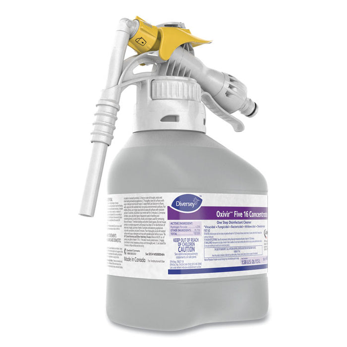 Oxivir Five 16 Concentrate One Step Disinfectant Cleaner, 1.59 qt Bottle, 2/Carton