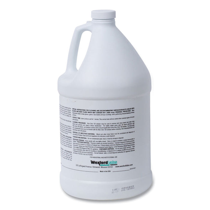 Wex-Cide Concentrated Disinfecting Cleaner, Nectar Scent, 128 oz Bottle, 4/Carton