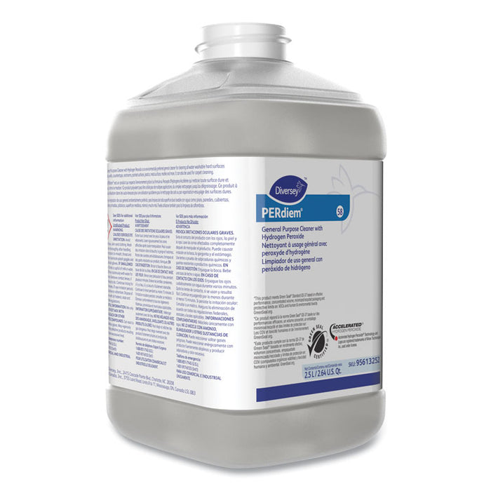 Perdiem General Purpose Cleaner With Hydrogen Peroxide, Unscented, 84.5 oz Bottle, 2/Carton