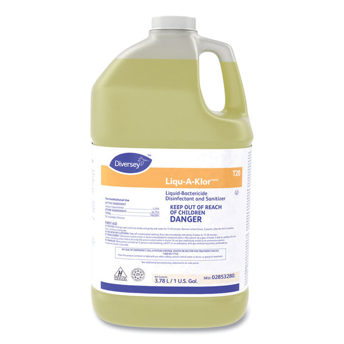 Liqu-A-Klor Disinfectant/Sanitizer, 1 gal. Bottle, 4/Carton