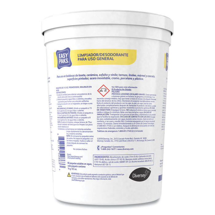 All-Purpose Cleaner/Deodorizer, Fresh Scent, 90 .5 oz Packets/Tub, 2 Tubs/Carton