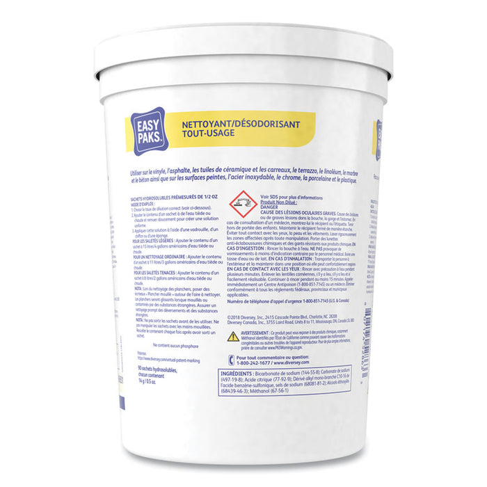 All-Purpose Cleaner/Deodorizer, Fresh Scent, 90 .5 oz Packets/Tub, 2 Tubs/Carton