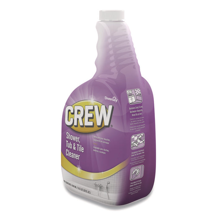 Crew Shower, Tub and Tile Cleaner, Fresh Clean Scent, Liquid, 32 oz Bottle