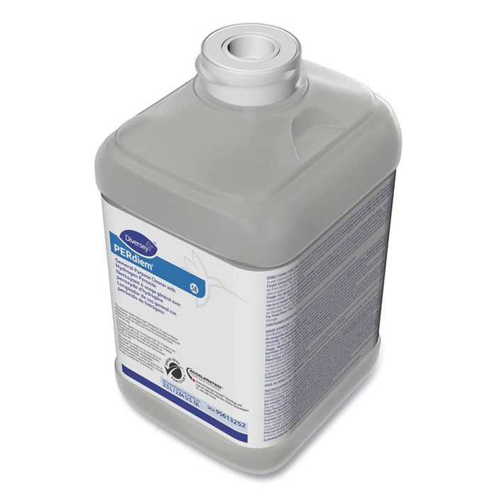 Perdiem General Purpose Cleaner With Hydrogen Peroxide, Unscented, 84.5 oz Bottle, 2/Carton
