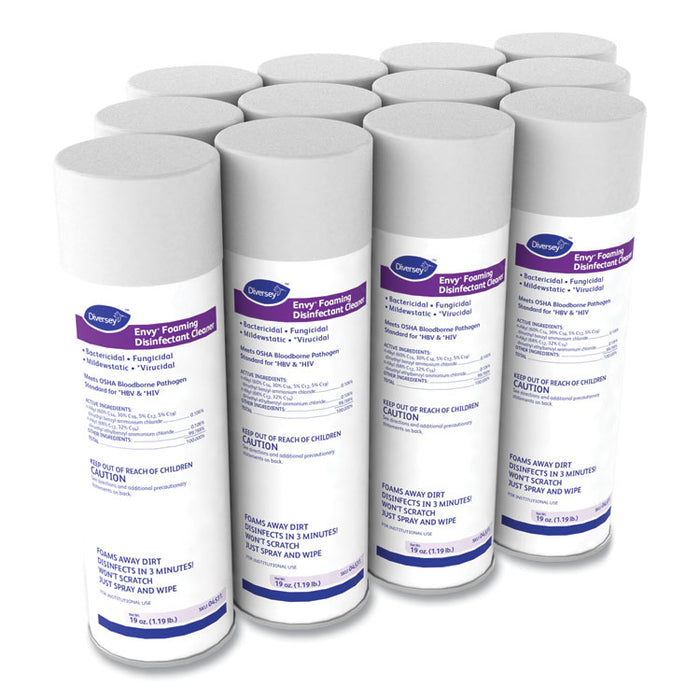 Envy Foaming Disinfectant Cleaner, Lavender Scent, 19 oz Aerosol Spray