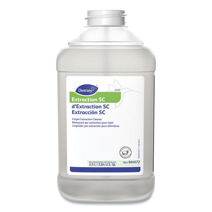 Extraction Cleaner, Floral Fresh Scent, 84.5 oz Bottle, 2/Carton