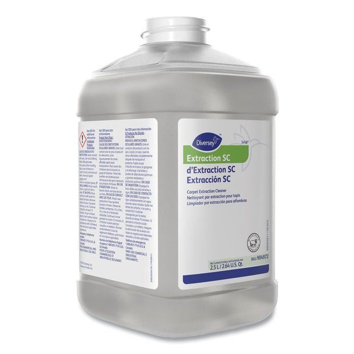 Extraction Cleaner, Floral Fresh Scent, 84.5 oz Bottle, 2/Carton