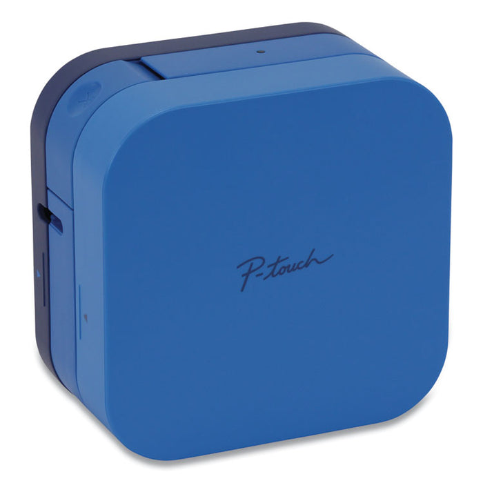 PT-P300BTBU P-touch CUBE Label Maker, 20 mm/s Print Speed, 2.5 x 4.6 x 4.6