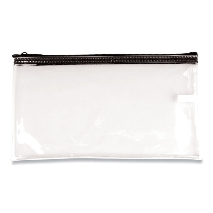 Multipurpose Zipper Bag, Polyvinyl Chloride (PVC), 11" x 6", Clear