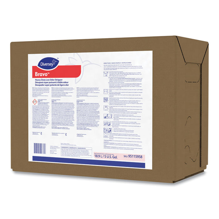 Bravo Heavy-Duty Low Odor Floor Stripper, 5 gal Box