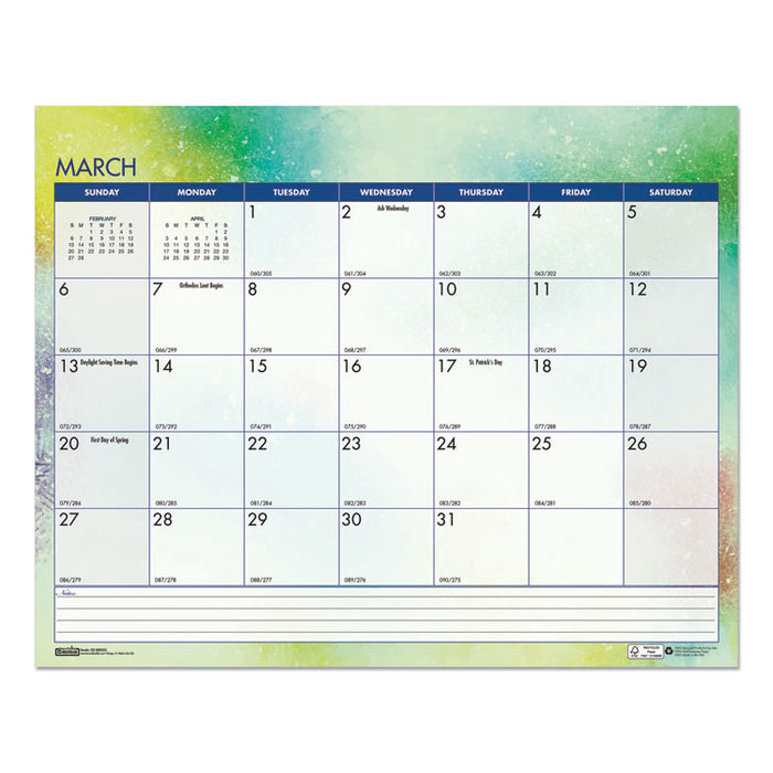 Recycled Cosmos Wall Calendar, Night Sky Artwork, 14.88 x 12, White/Multicolor Sheets, 12-Month (Jan to Dec): 2026