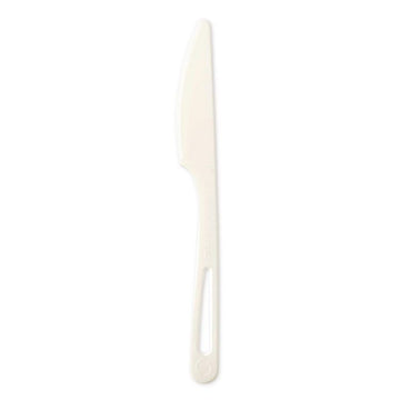 TPLA Bulk Cutlery, Knife, Plastic, Light Beige, 1,000/Carton