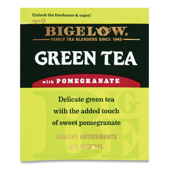 Green Tea with Pomegranate, 0.07 oz Tea Bag, 28/Box