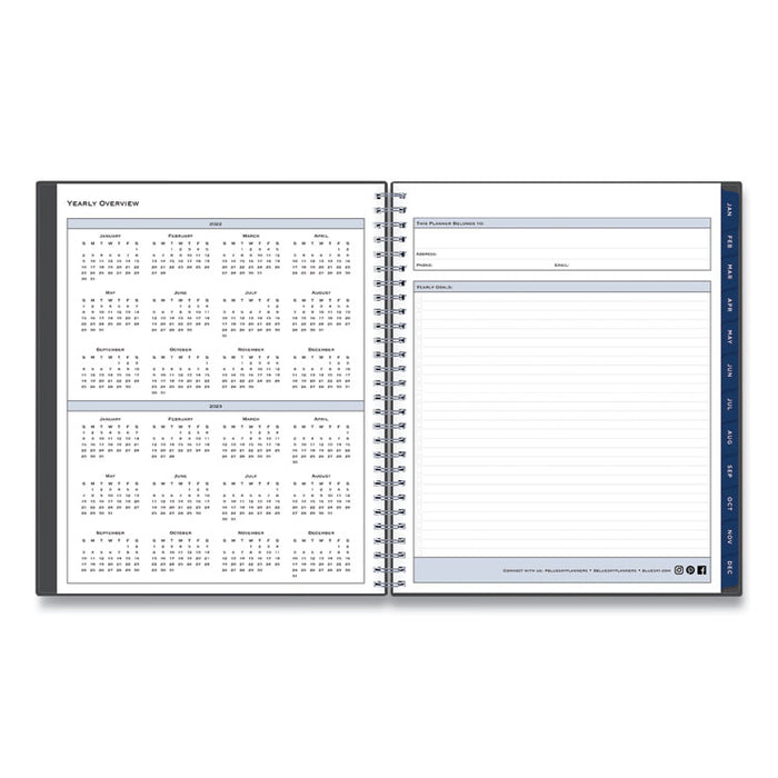 Passages Monthly Planner, 10 x 8, Charcoal Cover, 12-Month (Jan to Dec): 2026