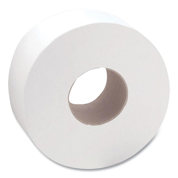 Heavenly Choice One-Ply Jumbo Bathroom Tissue, Septic Safe, 3.4" x 2,000 ft, White, 12 Rolls/Carton