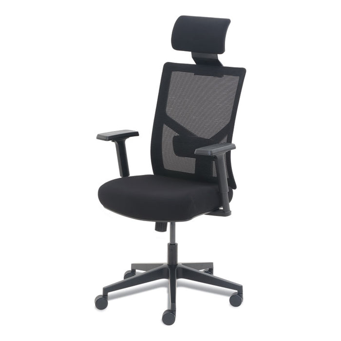 Mesh Back Molded Foam Task Chair, Supports Up to 275 lb, Black Seat/Back