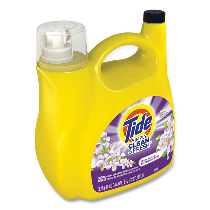 Simply Clean and Fresh Laundry Detergent, Berry Blossom Scent, 89 Loads, 128 oz Pump Bottle
