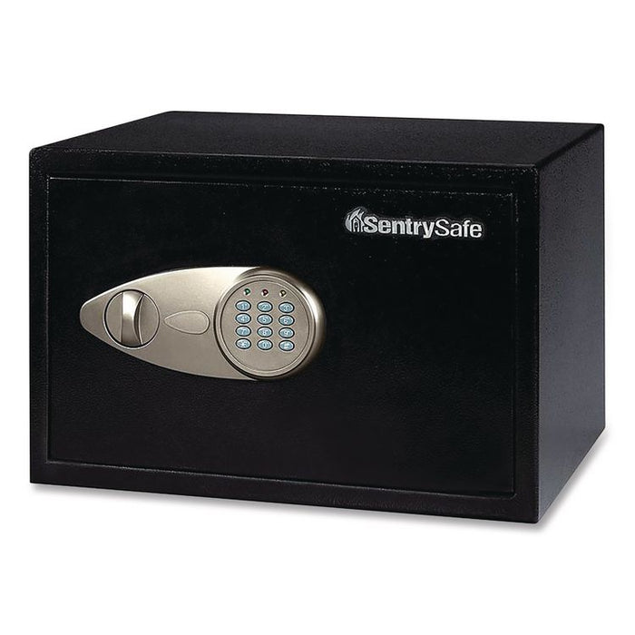 X055 Digital Security Safe, 0.58 cu ft, 13.8 x 10.6 x 8.7, Black/Silver