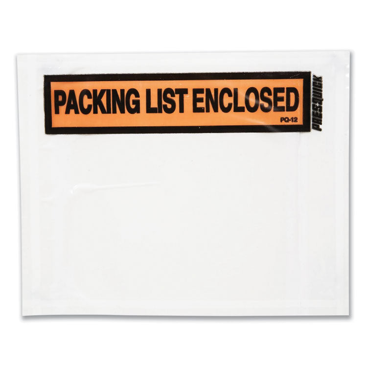 Packing List Envelopes, Top-Print Front: Packing List/Invoice Enclosed ...