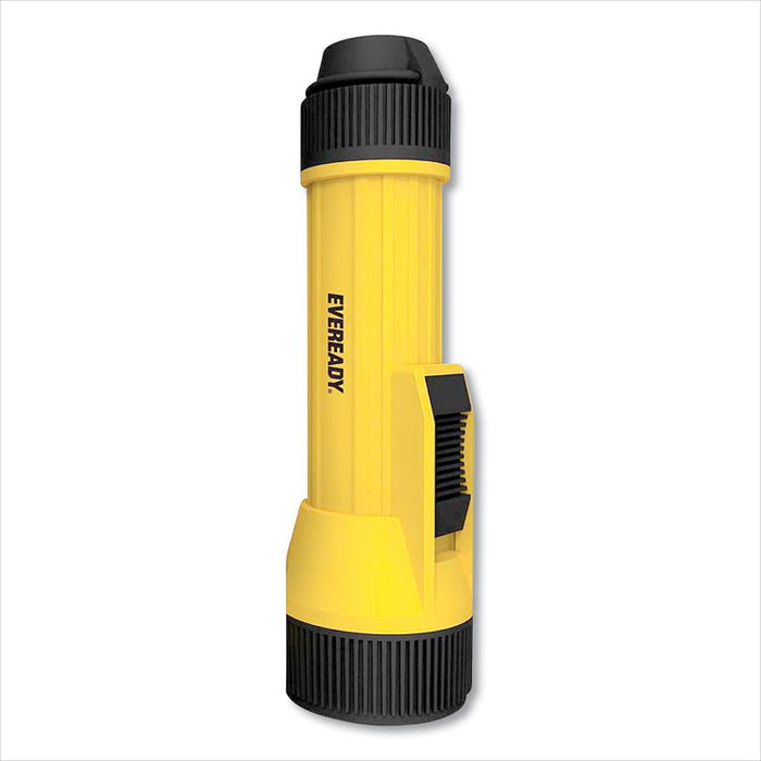 LED Industrial Economy Flashlight, 2 D Batteries (Sold Separately), Yellow/Black